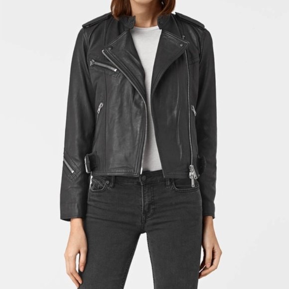 AllSaints Atkinson Biker Jacket - EXCELLENT cond! - Picture 9 of 9